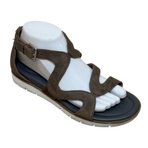 Sofft Sandals Women 8 Brown Mirabelle Lagenlook‎ Leather Gladiator Style Comfort